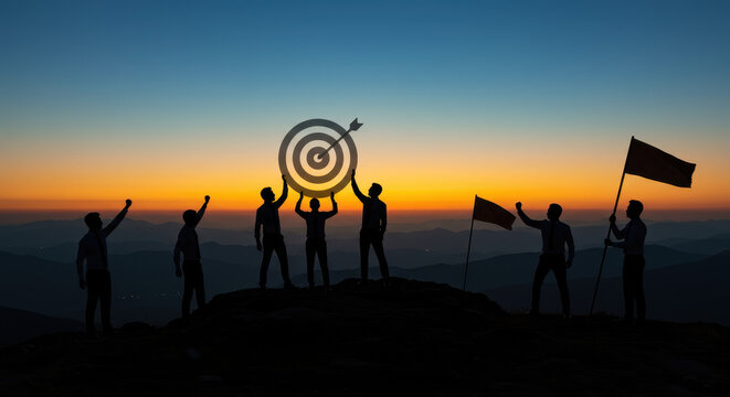 Teamwork Triumphs: Achieving Goals Together at Sunrise | Success, Leadership & Strategy Inspiration