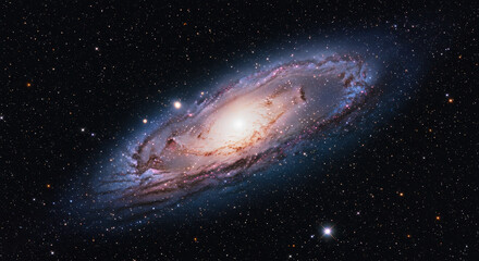 Obraz premium Andromeda Galaxy: A Stunning Deep Space View of Our Cosmic Neighbor | Astronomy, Space, Universe, Celestial, Night Sky Photography