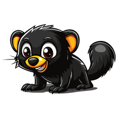 Obraz premium Binturong vector illustration