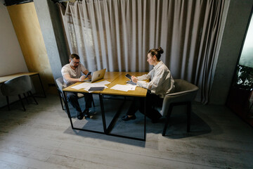 office workers doing paperwork