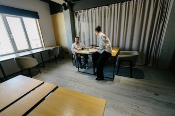 office workers doing paperwork