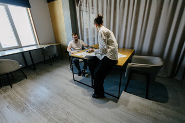 office workers doing paperwork