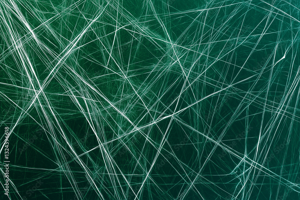 Aufkleber green abstract geometric scratches background lines. modern abstract black dark green effect pattern