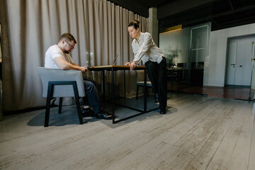 office workers doing paperwork