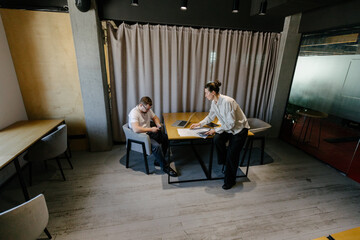 office workers doing paperwork
