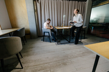 office workers doing paperwork