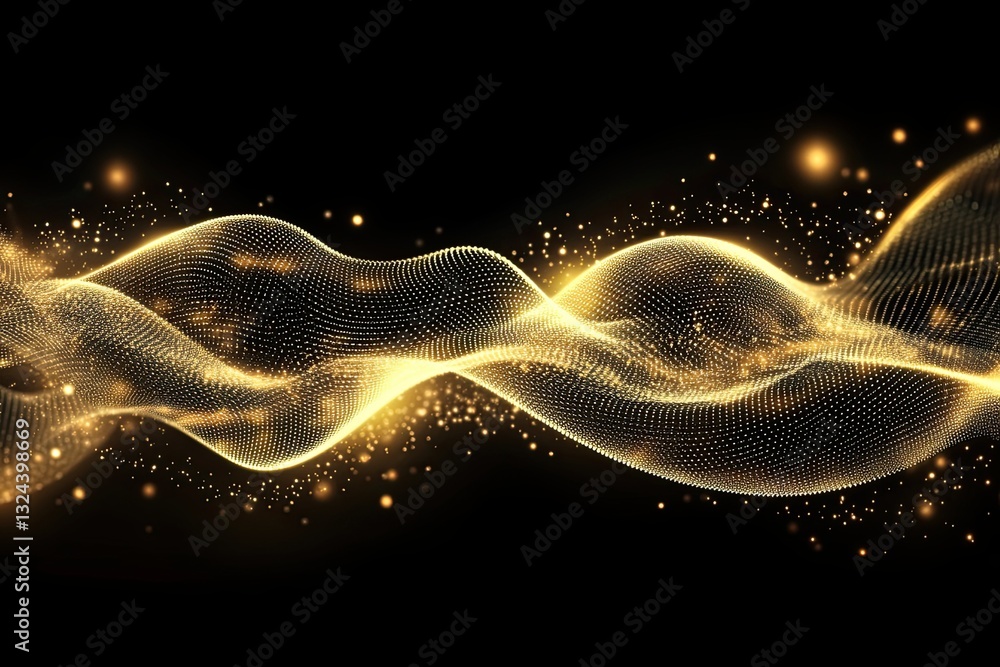 Poster an abstract representation of plexus network connections through dots and connecting lines