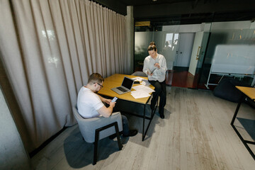 office workers doing paperwork