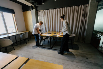 office workers doing paperwork