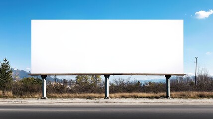 Obraz premium Versatile mockup space on a blank poster for advertising.