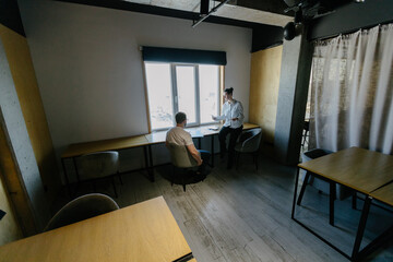 office workers doing paperwork