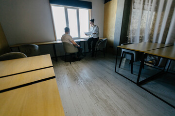 office workers doing paperwork