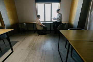 office workers doing paperwork