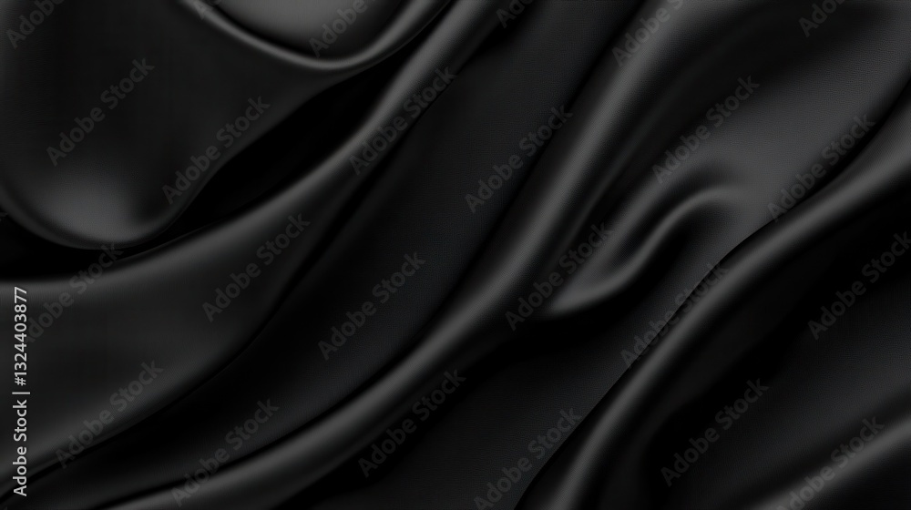 Poster solid matte black color background with a smooth texture
