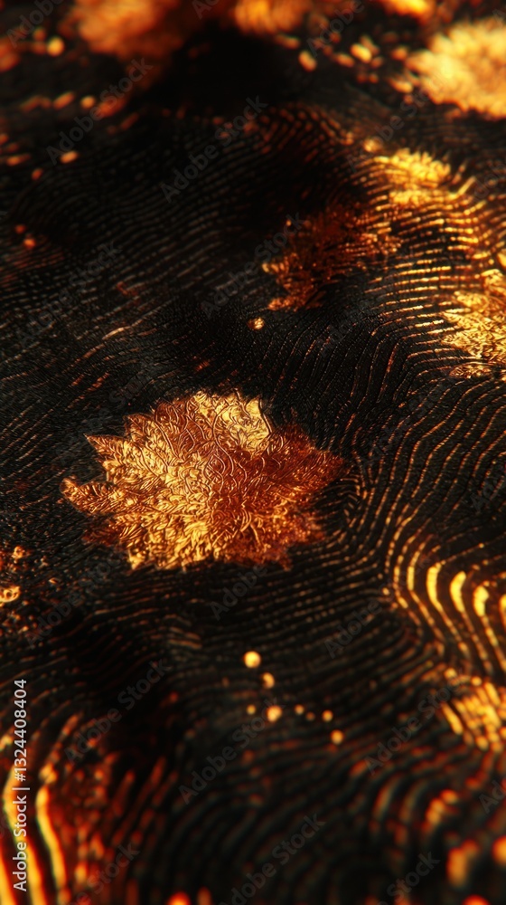 Aufkleber textured surface with bright, irregular patterns against a dark background