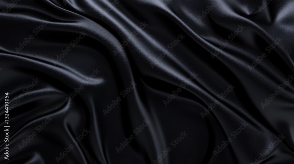 Poster solid matte black color background with a smooth texture