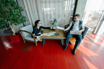 office workers doing paperwork