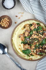 Homemade prepared healthy and keto diet dish