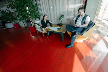 office workers doing paperwork