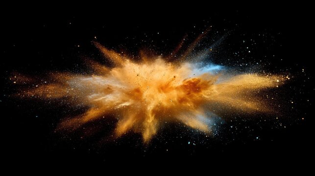vibrant powder explosion abstract multicolored dust cloud dynamic color splash background
