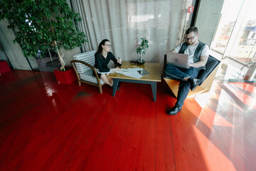 office workers doing paperwork