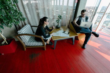 office workers doing paperwork