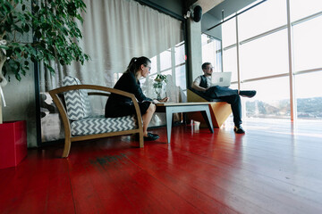 office workers doing paperwork