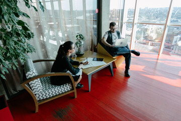 office workers doing paperwork
