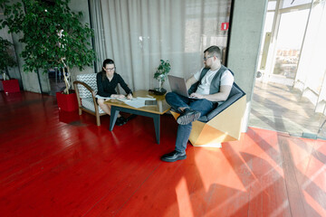 office workers doing paperwork