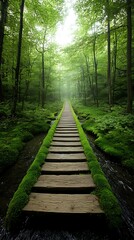 Forest Path to Light.