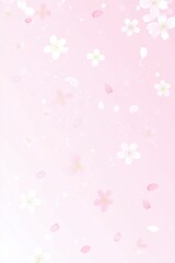 Beautiful cherry blossom flower petal in Spring.