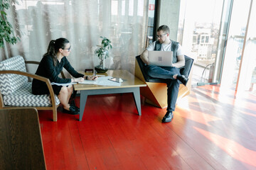 office workers doing paperwork