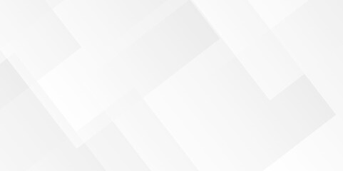 Vector white and gray overlap triangle geometric technology pattern. minimal rectangle arranged white lines transparent web square background layers. overlap web presentation design.