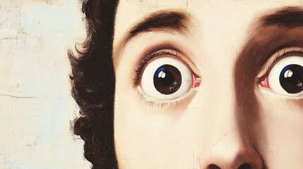 close-up of an icon of Jesus Christ with stunning eyes.