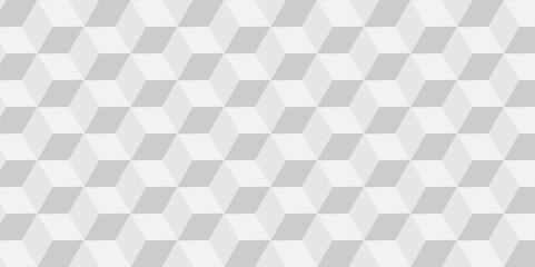 Minimal cubes geometric tile and mosaic wall grid retro digital hexagon technology wallpaper background. white and gray block cube structure backdrop square triangle texture vintage design.