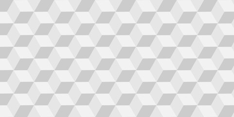 Minimal cubes geometric tile and mosaic wall grid retro digital hexagon technology wallpaper background. white and gray block cube structure backdrop square triangle texture vintage design.