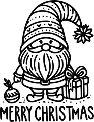 Christmas Gnome SVG – Cute Holiday Gnome Clipart for Festive Designs