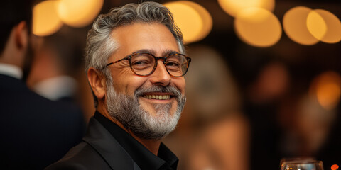 Celebrating joyful moments elegant event portrait photography luxurious venue close-up connection