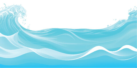 
Peaceful Ocean Wave Design with Gentle Watercolor Touches in Soft Blue and Green, Ideal for Elegant Backgrounds and Creative Projects Focused on Calm Water Themes.

