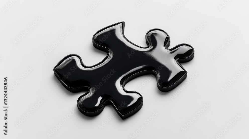 Poster abstract isolated puzzle on white background. network or teamwork symbol composed of polygons. low p