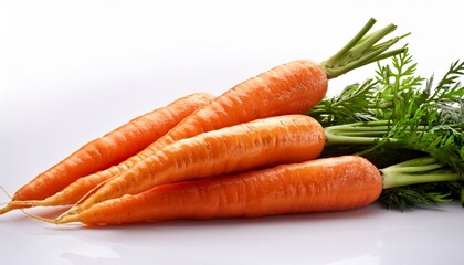 carrots on a white background