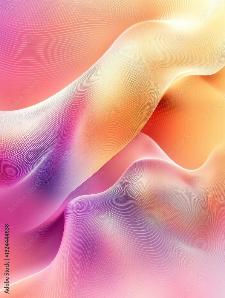 Aufkleber abstract colorful gradient with waves and lines vibrant blur background design