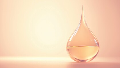 Fototapeta premium Revitalize Your Skin With Cosmetic Serum Oil Drops For Sagging Skin Cells: Repair, Hydrate, And Boost Collagen Production