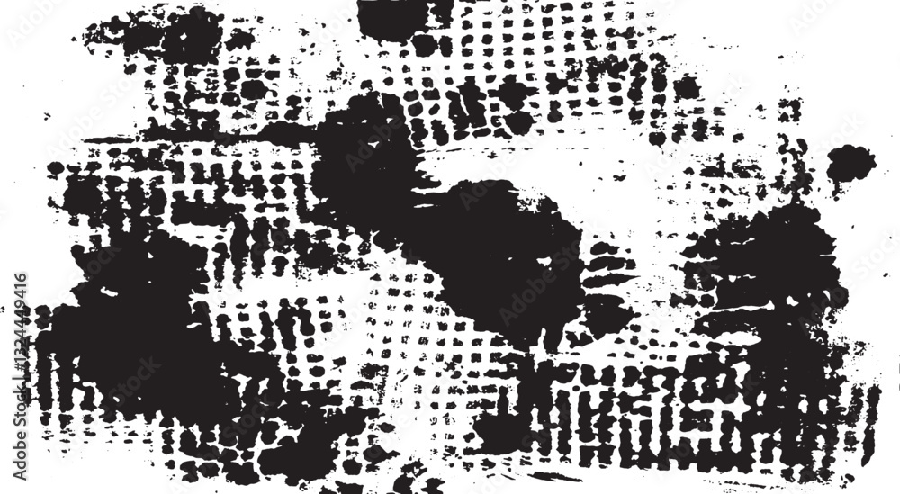 Poster rough black and white texture vector. distressed overlay texture. grunge background. abstract textur