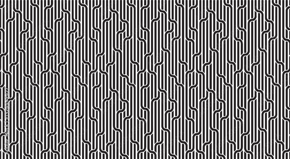Poster plack and white tileable pattern. broken plaster wall effect. grunge worn damask texture design. dis