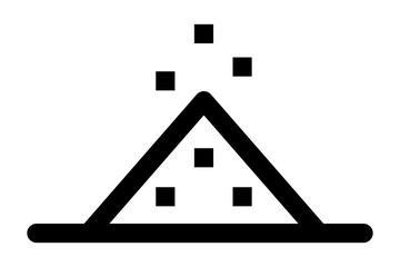icon granulated sugar being poured symbolizing sweeteners refined sugar and carbohydrate intake in nutrition.
