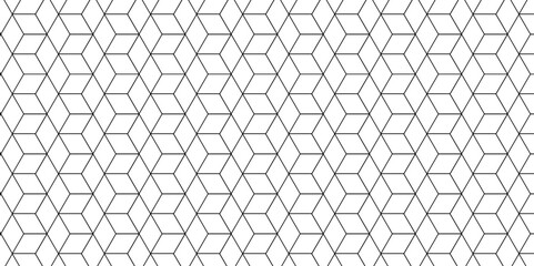 Obraz premium Vector tiles gradient science web tech connection triangle diamond honeycomb hexagon art. Seamless pattern with hexagon square cube geometric pattern shapes grid metal element texture design. 