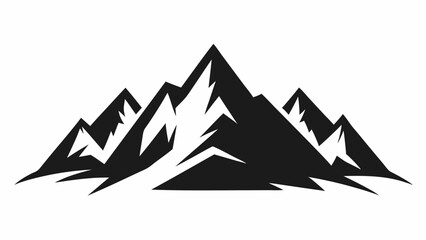 mountain icons set