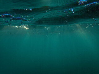 ray, underwater, light, sunlight, sea, blue water, ocean, sun, surface, background, sun light,...