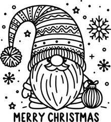 Christmas Gnome SVG – Cute Holiday Gnome Clipart for Festive Designs